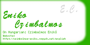 eniko czimbalmos business card