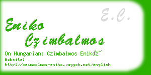 eniko czimbalmos business card